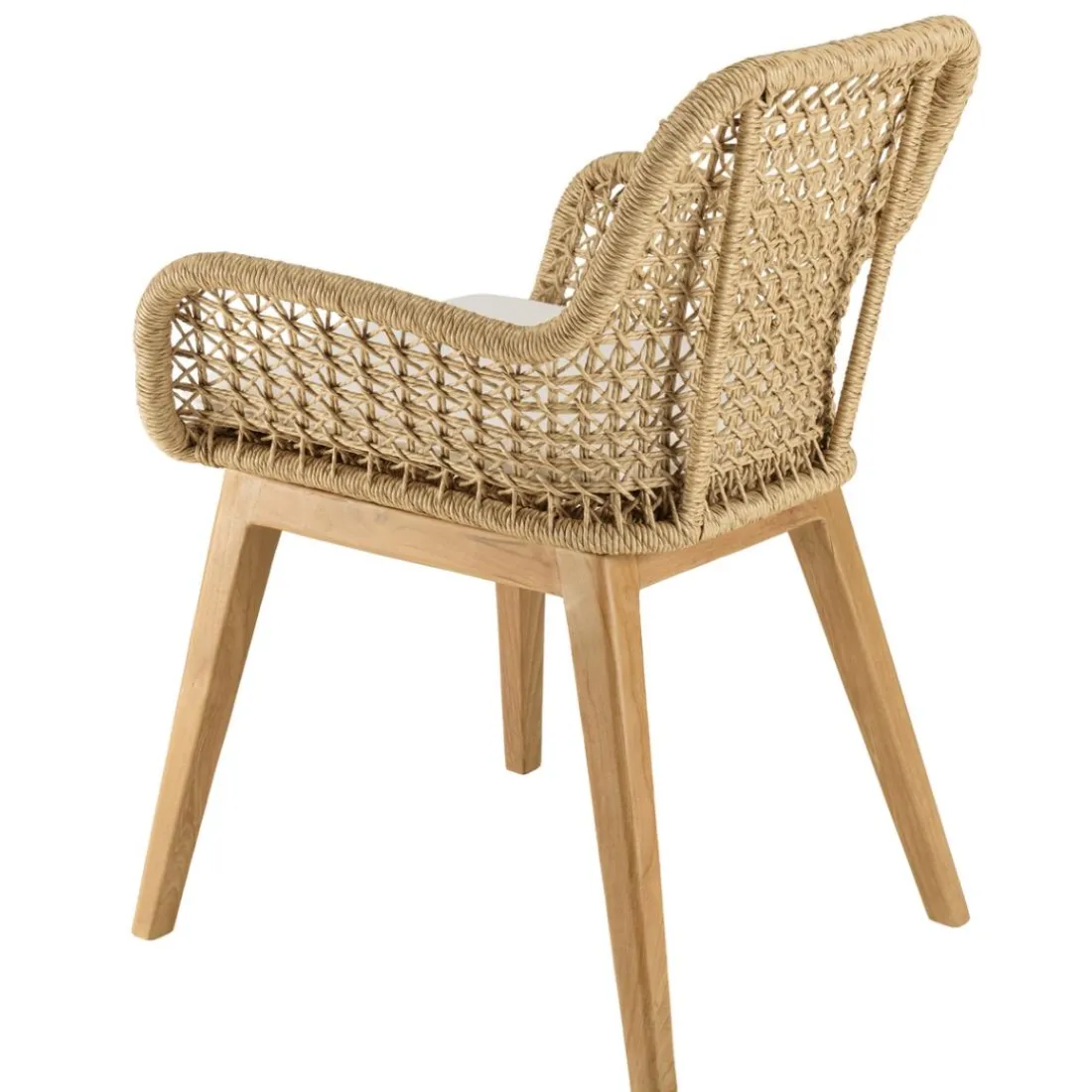 Lot n°11 Salon de jardin teck recyclé rotin synthétique 8 à 10 personnes VALERIA