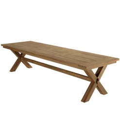 Lot n°8 Salon de jardin teck recyclé rotin synthétique 8 à 10 personnes VALERIA