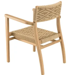 Lot n°8 Salon de jardin teck recyclé rotin synthétique 8 à 10 personnes VALERIA