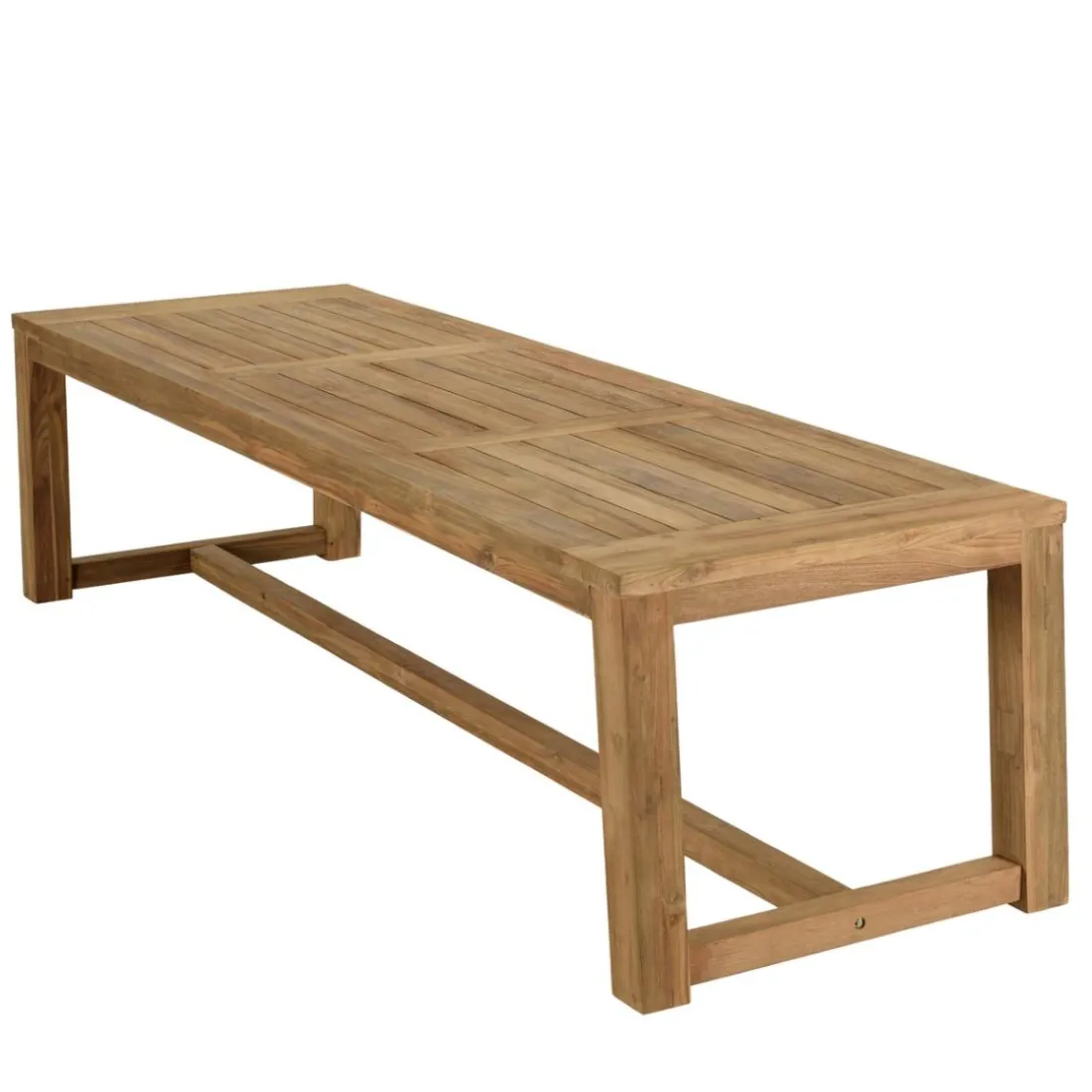 Lot n°3 Salon de jardin teck recyclé rotin synthétique 8 à 10 personnes VALERIA