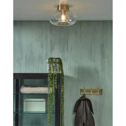 Luminaire de Plafond en Verre Brussells Rond Transparent