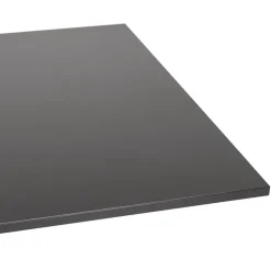 Mange-debout design 'AUSTIN BAR' noir avec pied en métal noir