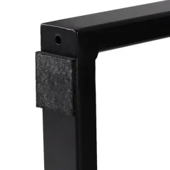 Mange-debout ou Table haute 'MINERVA' en bois et métal noir