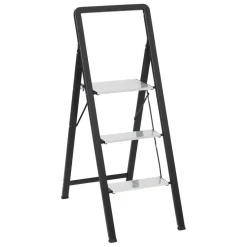 Marchepied en aluminium gris 3 marches