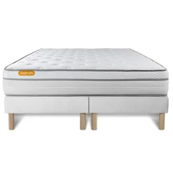 Matelas double sommiers Luxe Ressorts memoire de forme 5 zones de confort MAXI epaisseur