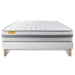 Matelas sommier Memo Spring Ressorts ensaches 3 zones de confort MAXI epaisseur