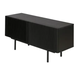 Meuble bas 2 portes noir