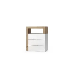 Meuble de rangement salle de bain Ancona 3 tiroirs L64xH78 cm