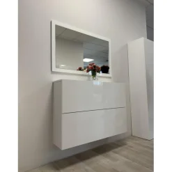 Meuble porte chassures 2 portes abattantes suspendu