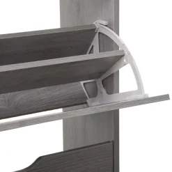 Meuble range-chaussures 3 tiroirs effet chêne gris