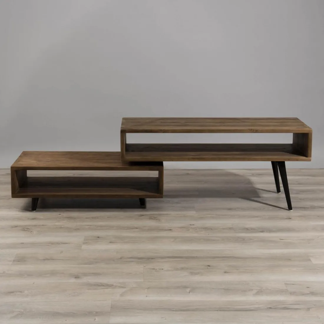 Meuble TV ALIDA Bois Rotatif Scandi