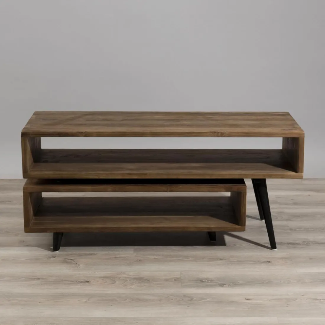 Meuble TV ALIDA Bois Rotatif Scandi