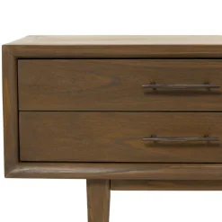 Meuble TV avec 2 tiroirs et 2 niches en mindi