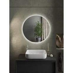 Miroir avec système led retroeclairé D80 cm