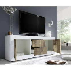 Miroir Led avec Colonne Integrée Bari 1 Porte blanc