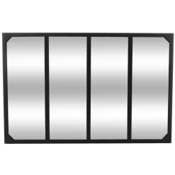 Miroir métal lola noir 116X76