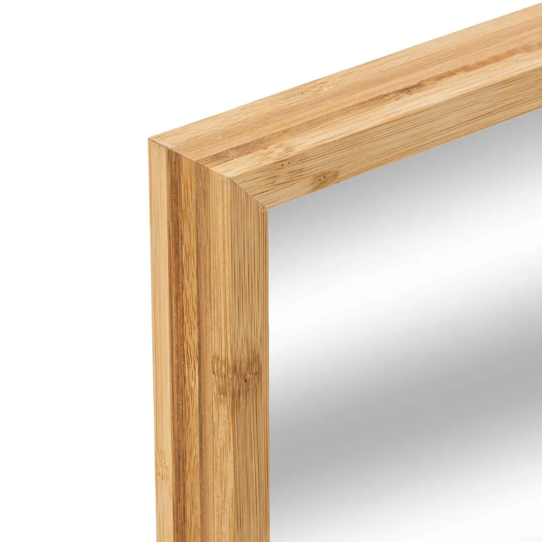 Miroir mural 34x44cm bambou marron