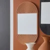 Miroir ovale MOKA Caramel