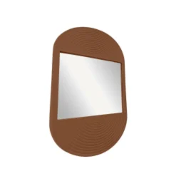 Miroir ovale MOKA Caramel
