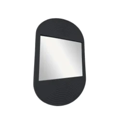 Miroir ovale MOKA Reglisse