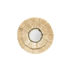 Miroir Raphia Alba