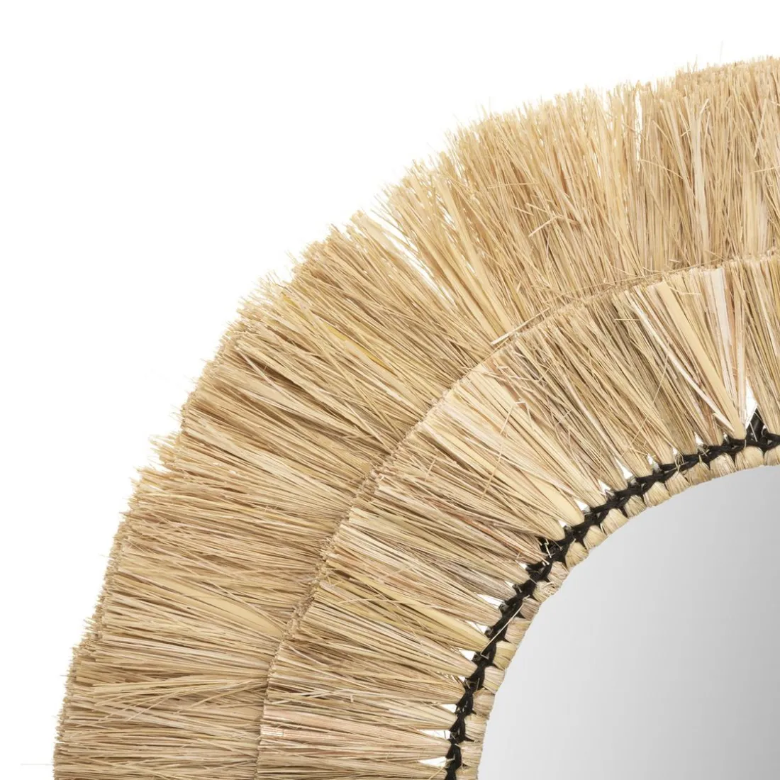 Miroir Raphia Alba