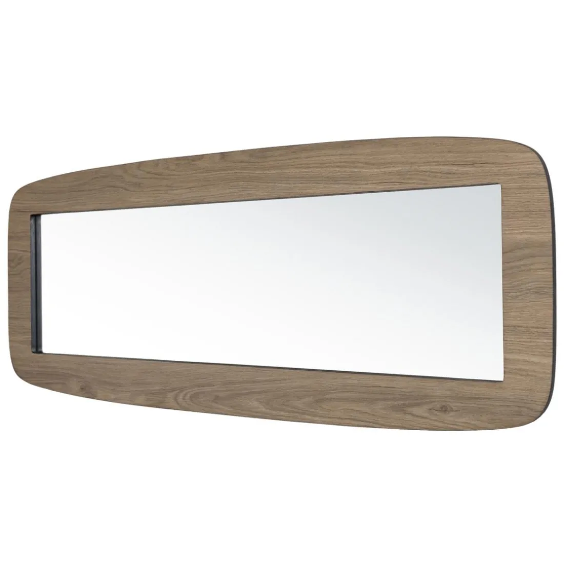 Miroir rectangulaire angles arrondis couleur mocha JULIA