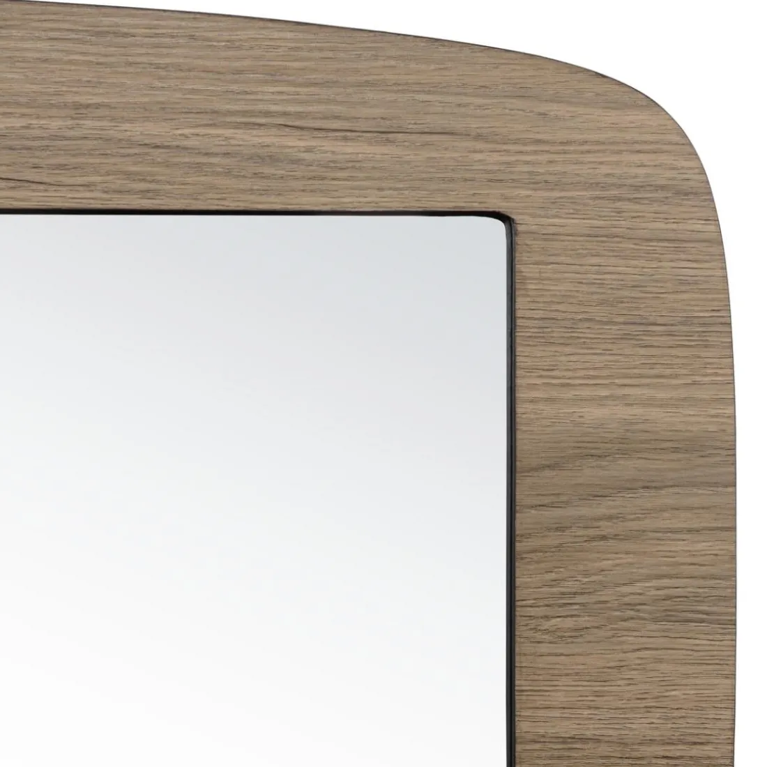 Miroir rectangulaire angles arrondis couleur mocha JULIA