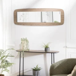 Miroir rectangulaire angles arrondis couleur mocha JULIA