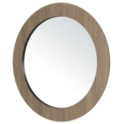Miroir rond couleur mocha JULIA