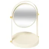 Miroir rond duo ivoire
