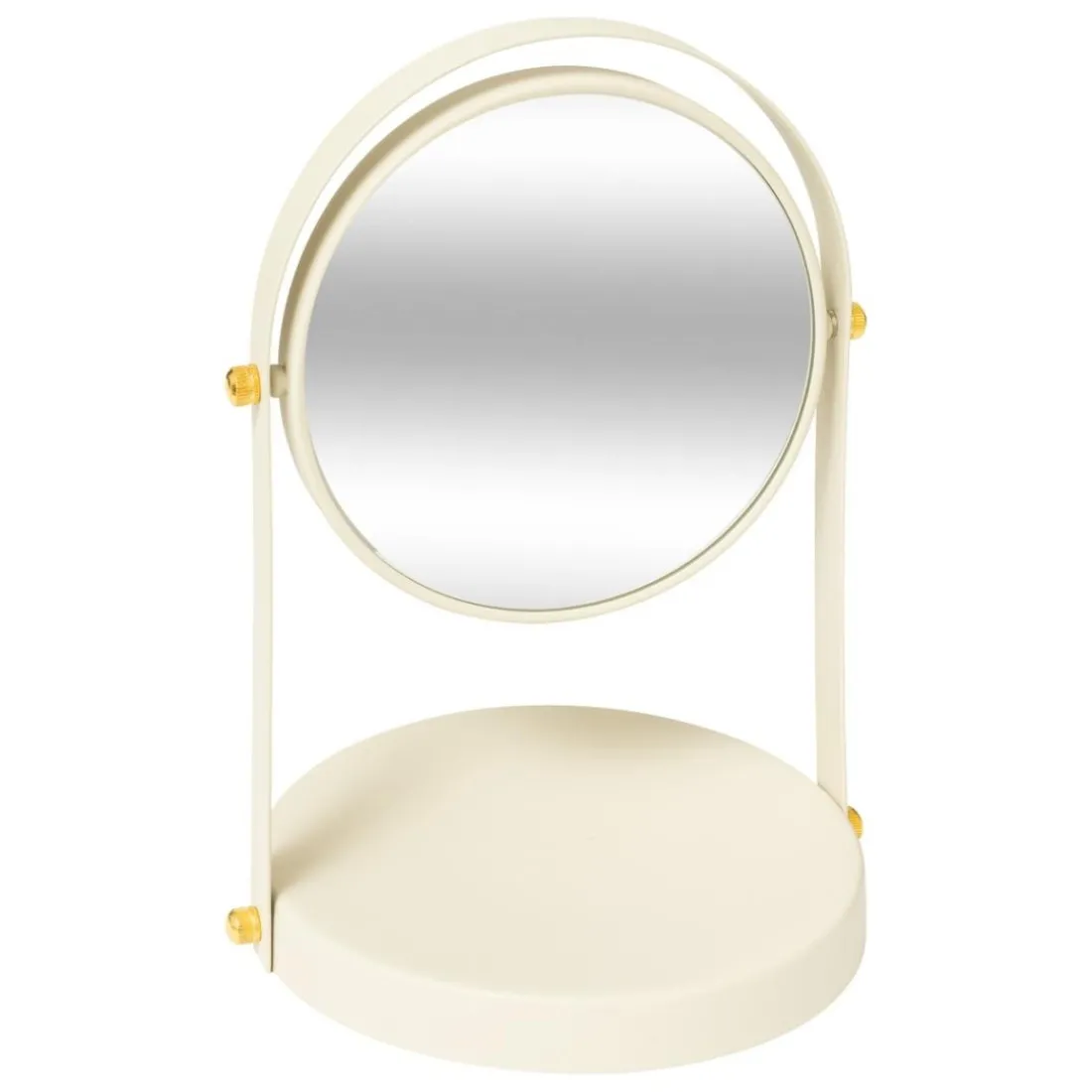 Miroir rond duo ivoire