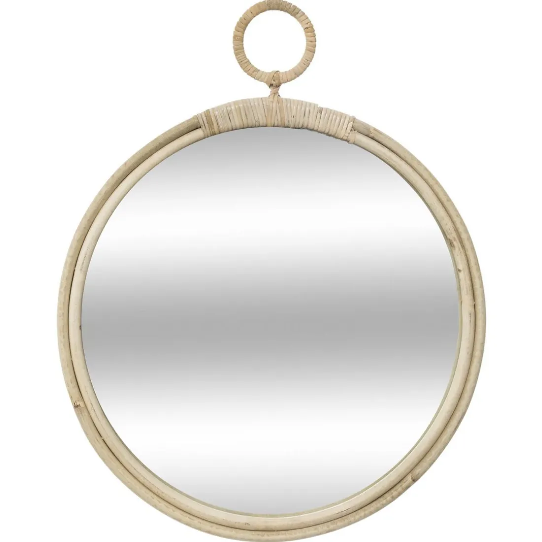 Miroir Rotin Rond Diamètre 38