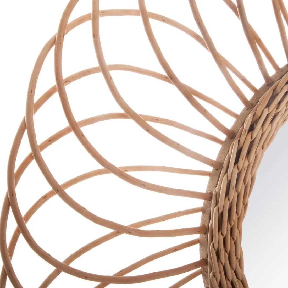 Miroir rotin rosace D58