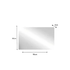 Miroir SQUARE avec système led retroeclairé L 80 cm