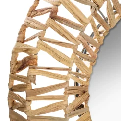 Miroir Tressé Terre Beige