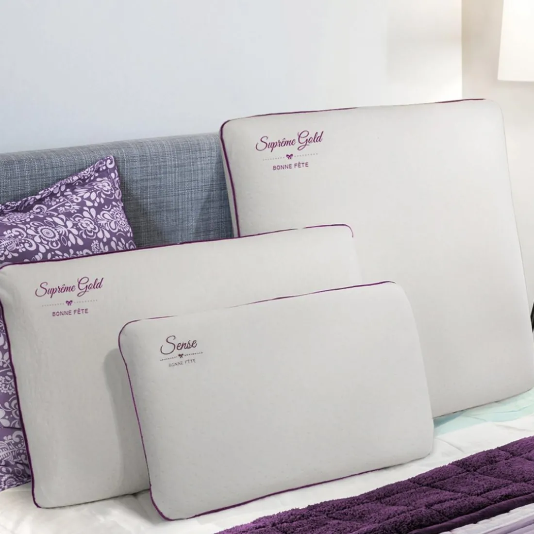 Oreiller bonne fete en mousse