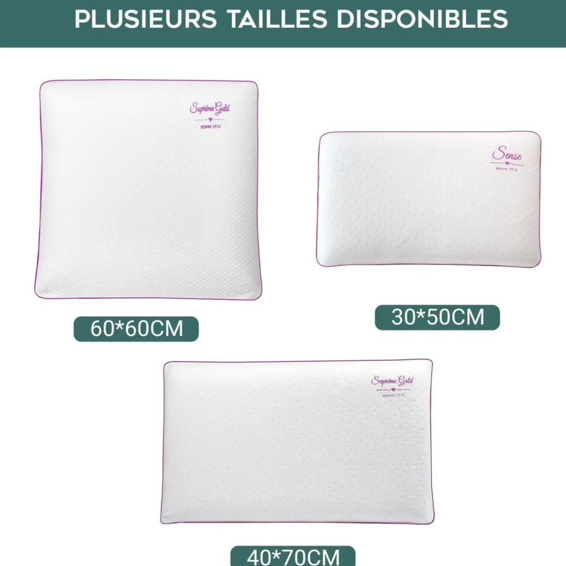 Oreiller bonne fete en mousse