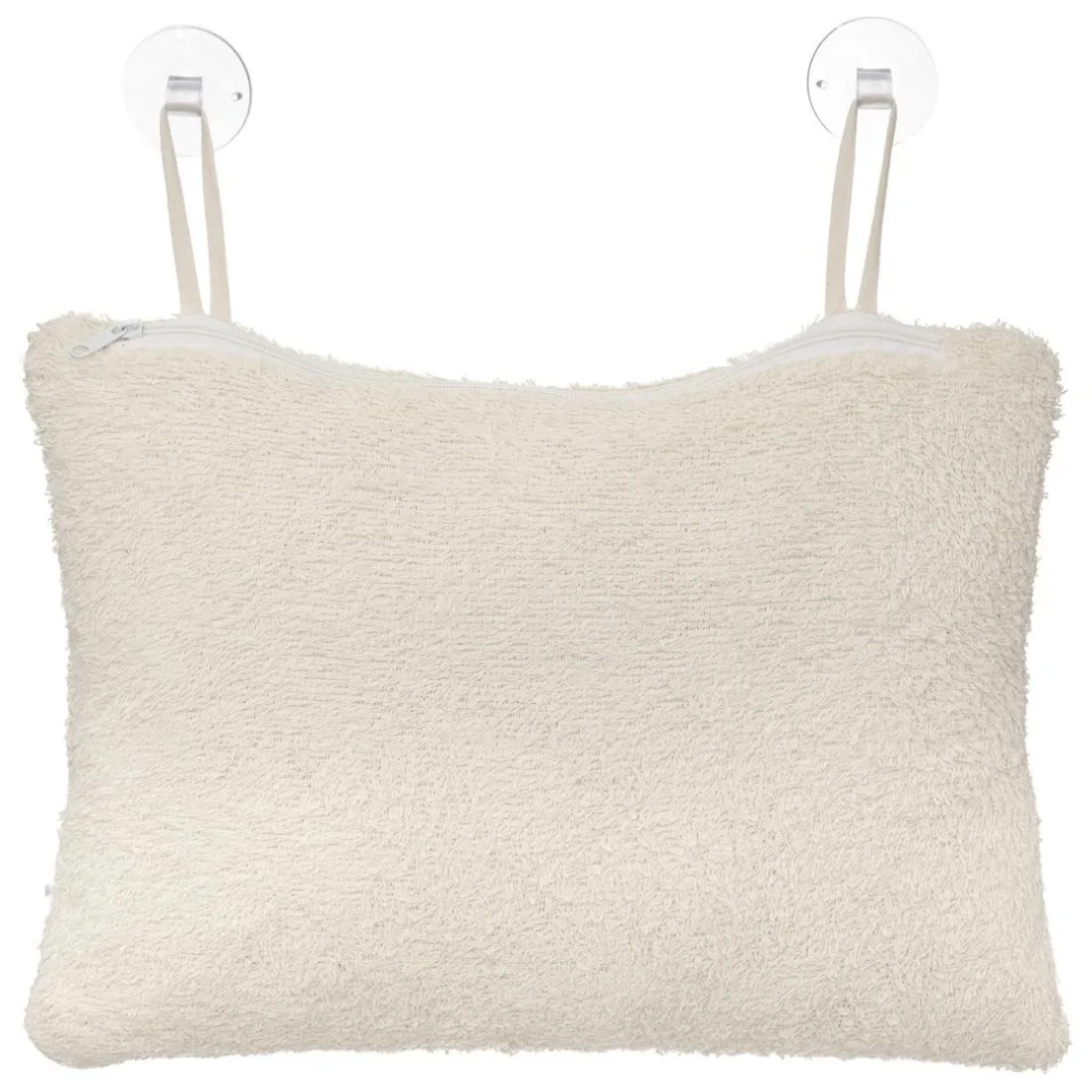 Oreiller de bain coton fixation ventouse