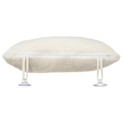 Oreiller de bain coton fixation ventouse