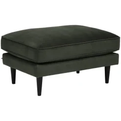 Ottoman Candice en velours gris