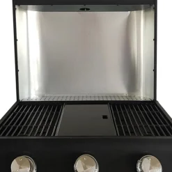 Pack Barbecue gaz à poser FLAVO avec Housse et Coffret 3 pièces aimantés : pince, spatule, fourchette