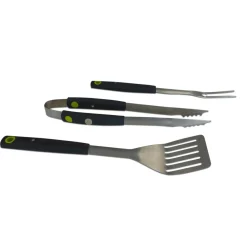 Pack Barbecue gaz à poser FLAVO avec Housse et Coffret 3 pièces aimantés : pince, spatule, fourchette
