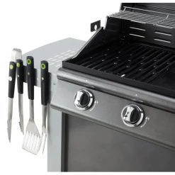 Pack Barbecue gaz sur chariot FLAVO avec Housse et Coffret 3 pièces aimantés