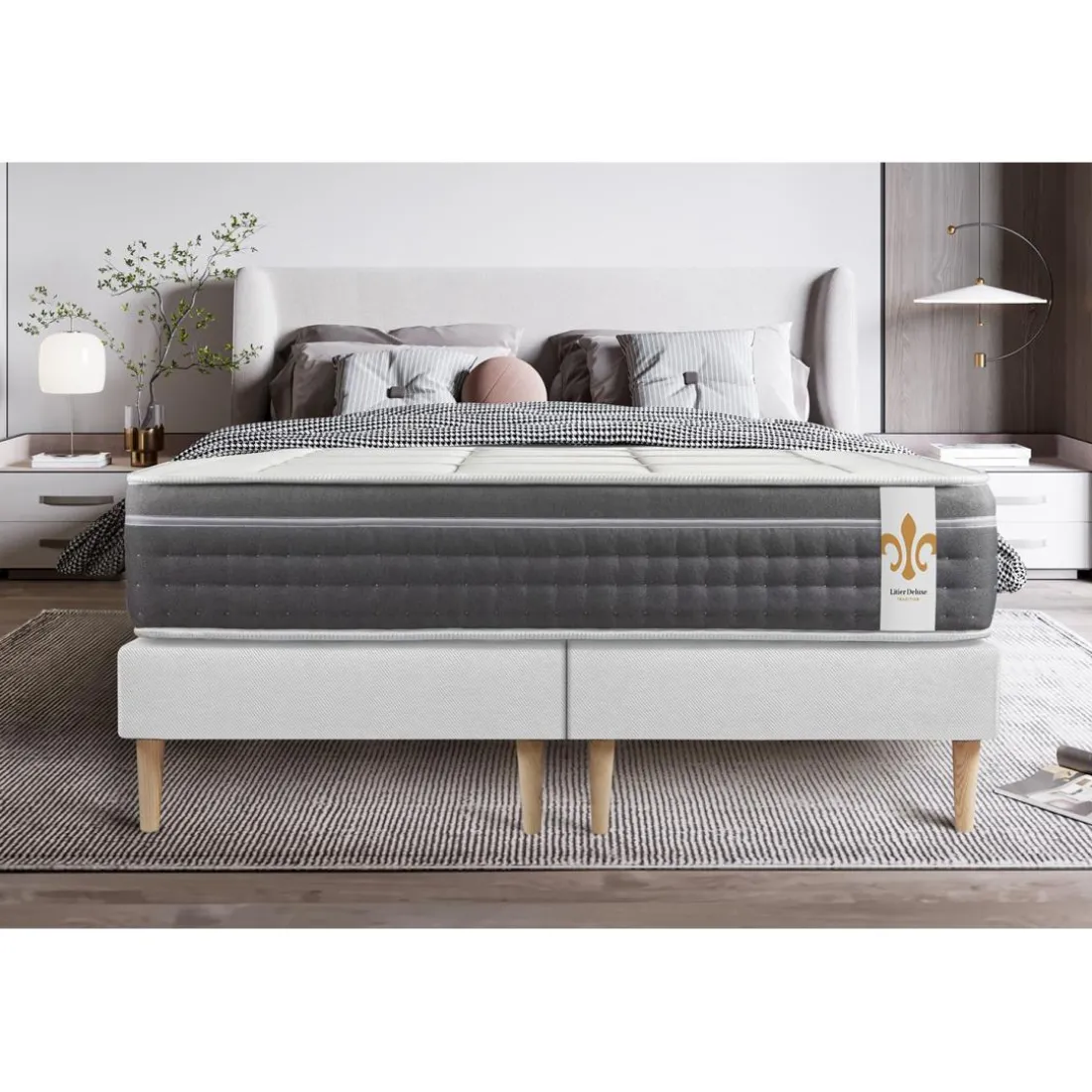 Pack Le Trente double sommiers Blanc