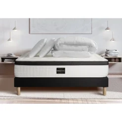 Pack Privilège Memoire de forme 5 zones sommier noir