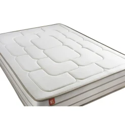 Pack prêt a dormir matelas LE DOUILLET Memoire de forme BioVisco sommier Beige 2 oreillers couette