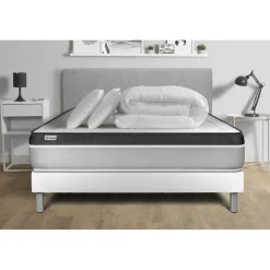 Pack prêt a dormir VITAL ERGO sommier Kit blanc