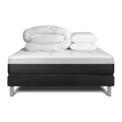 Pack prêt a dormir VITAL FORM sommier Kit noir