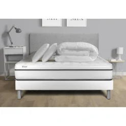 Pack prêt a dormir VITAL SPA sommier Kit blanc